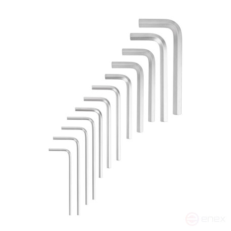 Набор ключей шестигранных NORGAU Industrial 1.5-17 мм, 12 предметов, N42-312