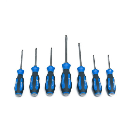 Set of reinforced slotted and phillips screwdrivers NORGAU Industrial NBS155K- 161-007, 7 pieces