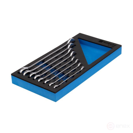 Набор гаечных комбинированных ключей NORGAU Industrial 8 предметов, N7-080