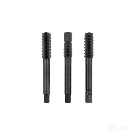 Комплект ручных метчиков NORGAU Industrial М10, HSS-E/VAP, 3 предмета