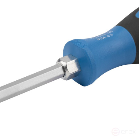 Отвертка шлицевая усиленная NORGAU Industrial 6.5х125, N154