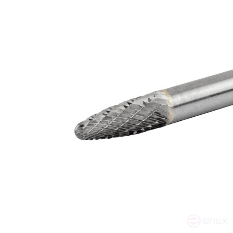 Борфреза твердосплавная NORGAU Industrial параболическая 6 мм, R1.5, форма F, DCM