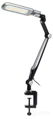 Настольный светильник ЭРА NLED-496-12W-BK светодиодный на струбцине черный