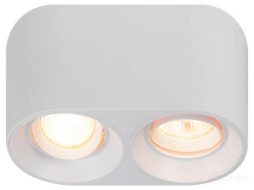 Светильник накладной ЭРА OL25-2 WH под лампу MR16 GU5.3 поворотный белый