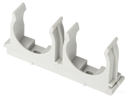 Крепеж-клипса ЭРА CLIP-32-G-MP для трубы прямой монтаж серая d32мм 50шт