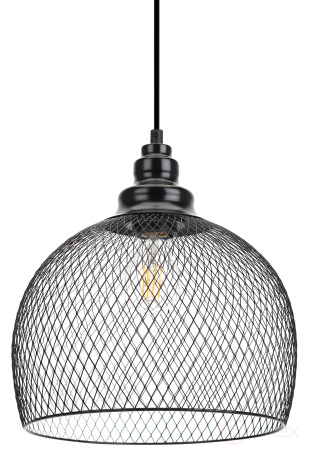 ERA PL7 BK pendant lamp for E27 lampshade height 280mm suspension 720mm black