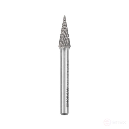 Борфреза твердосплавная NORGAU Industrial коническая 8 мм, 20°, форма M, DCM
