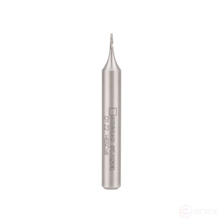 Фреза концевая NORGAU Industrial шпоночная по металлу 1 мм, Z2, HSS-Co8