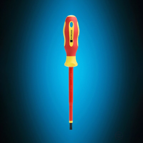 Отвертка диэлектрическая NORGAU Industrial шлицевая 5.5х125 мм, N171