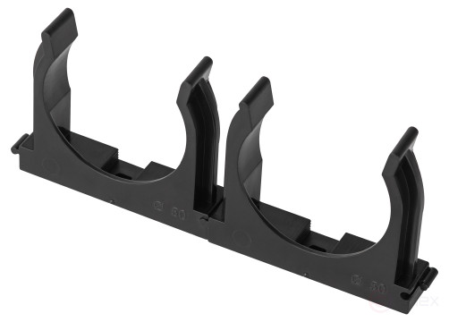 Крепеж-клипса ЭРА CLIP-50-B-MP для трубы прямой монтаж черная d50мм 25шт