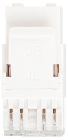 Люк ЭРА ОФИС 18-8002-01 Коннектор RJ45 CAT6 UTP Keystone цвет белый