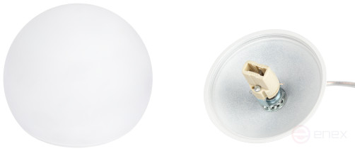 Светильник подвесной (подвес) ЭРА ADELAIDA PL35 WH G9 потолочный шар белый