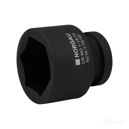 Головка торцевая ударная NORGAU Industrial шестигранная дюймовая 1", 1.15/16", N21K-1.15/16