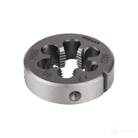 Плашка NORGAU Industrial по металлу MF22x2.0 мм, HSS