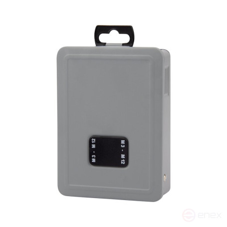 Set of hand taps and dies NORGAU Industrial M3-M12, HSS, 21 pieces