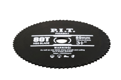 Universal saw blade for PMS89-C plastic, soft. metal (89mm x 10mm x 80T)