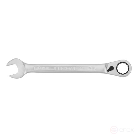 Ключ гаечный комбинированный с переключающейся трещоткой NORGAU Industrial 19 мм, N7UR-19