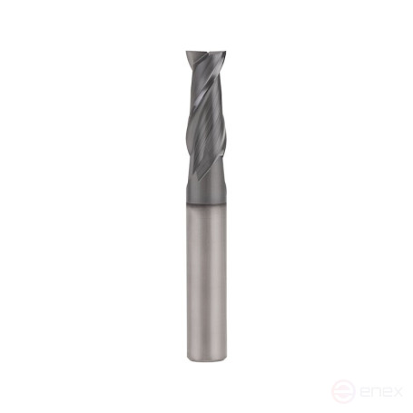 Фреза концевая универсальная NORGAU Industrial по металлу 8х60 мм, Z2, VHM/AlCrSiN