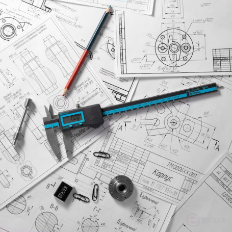 Штангенциркуль цифровой NORGAU Industrial 0-200 мм, NCD-2067