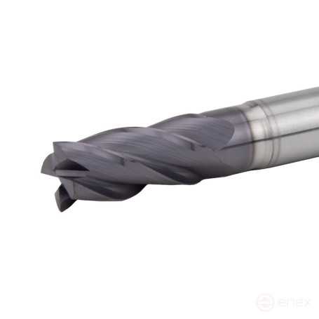 End mill NORGAU Industrial for metal 10 mm, Z4, VHM/TIALN