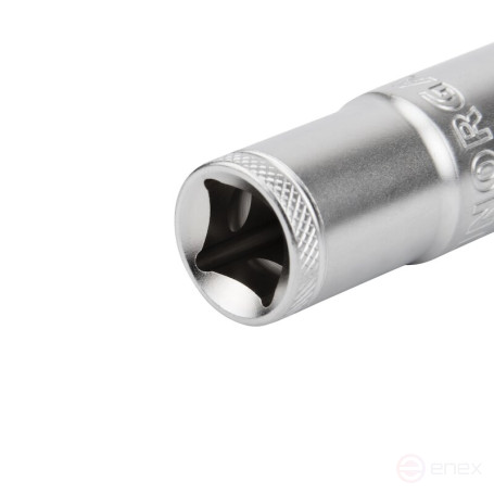 Головка 12-гранная торцевая NORGAU Industrial удлиненная 1/2", 17 мм, ND19L-17