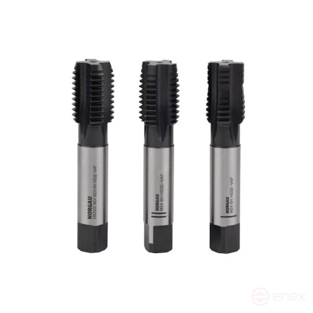 Комплект ручных метчиков NORGAU Industrial M24, HSS-Е/VAP, DIN 352, 3 предмета