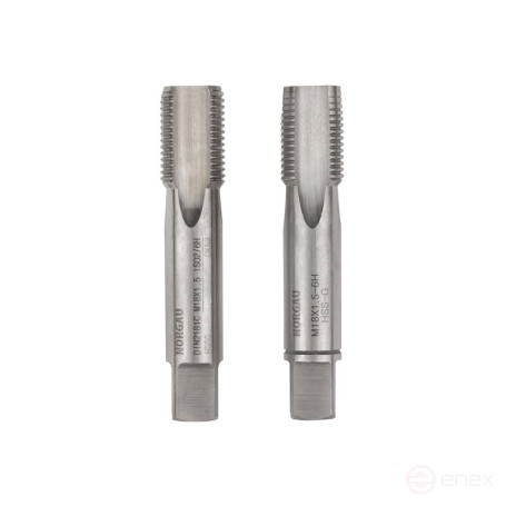 Комплект ручных метчиков NORGAU Industrial MF18x1.5, HSS, 2 предмета