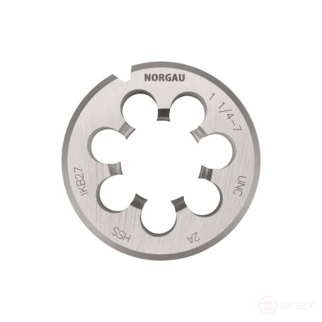 Плашка дюймовая NORGAU Industrial по металлу UNC 1 1/4, HSS
