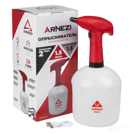 Распылитель (опрыскиватель) электрический 1,5л аккумуляторный Li-ion 2000 mAh ARNEZI R9900021