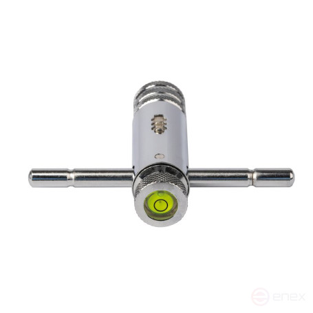 NORGAU Industrial ratchet gate with built-in level, size 1, M3-M10, 85 mm