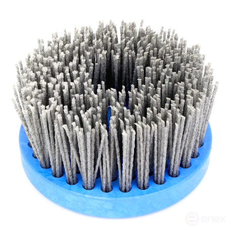 Cup brush D130*70*M14, pile polymer abrasive P46 on wood for UPM USM (Bulgarian) (1-016)