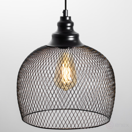 ERA PL7 BK pendant lamp for E27 lampshade height 280mm suspension 720mm black