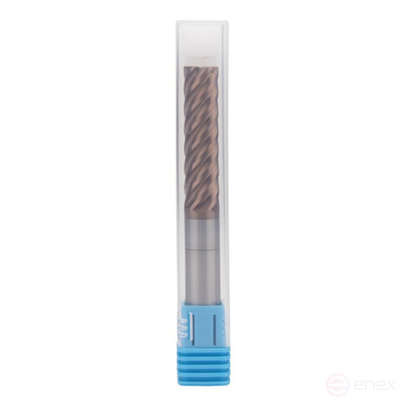 Finishing milling cutter NORGAU Industrial with an elongated cutting part of 12 mm, Z6, VHM/TiAl CrSiN