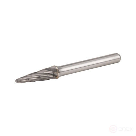 Борфреза твердосплавная NORGAU Industrial коническая 8 мм, 14°, форма L, ALU