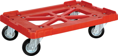 Cargo trolley with an additional shelf KG 150 P wheels f 200 cast
