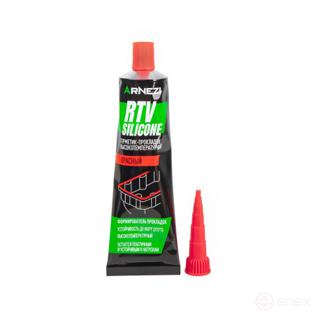 Sealant-gasket elastic high temperature red from -60 to +315C, 85g ARNEZI N4020001