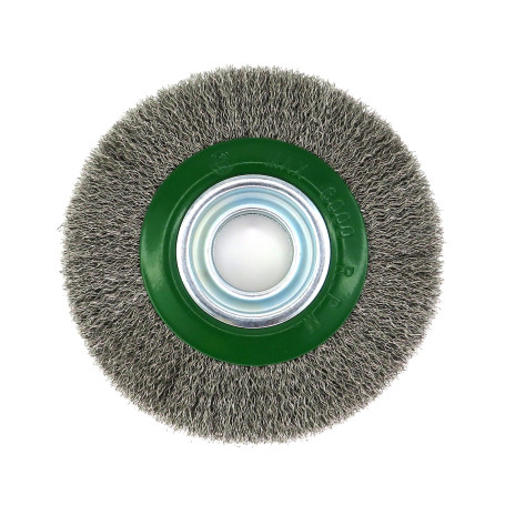 Ear brush disc D150*22*32+ adapters, pile corrugation stainless steel 0.30 (13-063)
