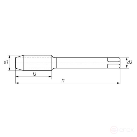 Комплект ручных метчиков NORGAU Industrial левого вращения M24, HSS, 3 предмета