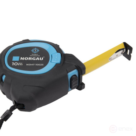 Measuring tape measure NORGAU Industrial 10 m x 25 mm, NSMT-10025