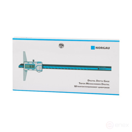 Штангенглубиномер NORGAU Industrial цифровой специальный 0-200 мм, NDD-H