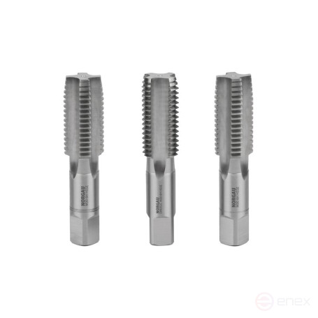 Set of hand taps NORGAU Industrial M30, HSS-E, 3 pieces