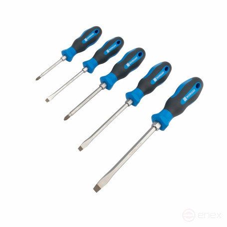Set of reinforced screwdrivers NORGAU Industrial, 5 pieces, NBS155-163