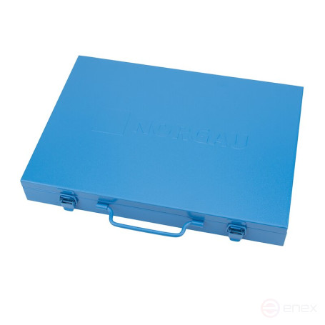 Set of hexagon socket heads NORGAU Industrial with accessories 1/2", 19 pieces, N1919-S1032 in a metal box