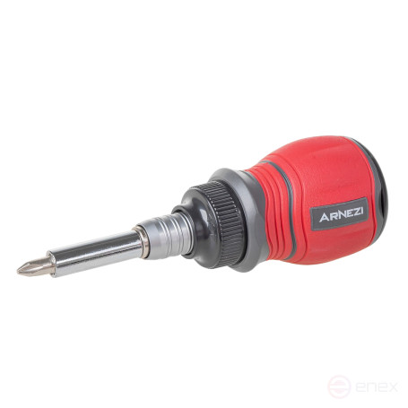 A screwdriver with a ratchet and bits telescopic 11pr. Profi ARNEZI R2042000