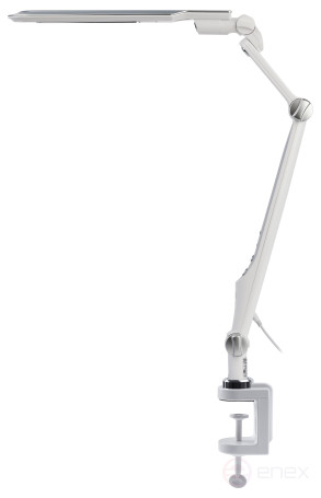 Настольный светильник ЭРА NLED-496-12W-S светодиодный на струбцине серебро