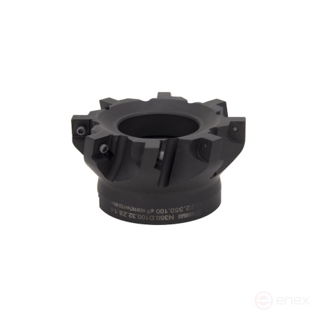 End mill with replaceable plates NORGAU Industrial N350.D100.32.Z8.14