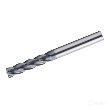 Universal end milling cutter NORGAU Industrial for metal 5x75 mm, Z4, VHM/AlCrSiN
