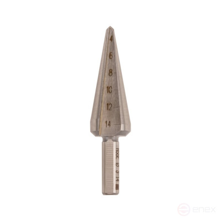 Set of conical drills NORGAU industrial for metal 3-30.5 mm, HSS-E, 3 pieces