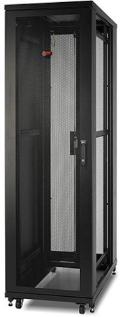 TTB-4781-AS-RAL7035 Шкаф напольный 19-дюймовый, 47U, 2277x800х1000 мм (ВхШхГ), передняя дверь стеклянная, задняя дверь сплошная, ручка с замком, 2 вертикальных кабельных организатора, цвет серый (RAL 7035) (разобранный)