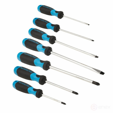 Набор отверток NORGAU Industrial 7 предметов, NBS250-260-004